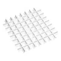 Грильято Пирамидальный ячейка 75х75мм, белый матовый, высота 42.5 мм, ширина 10 мм