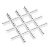 Грильято Пирамидальный ячейка 150х150мм, белый матовый, высота 42.5 мм, ширина 10 мм