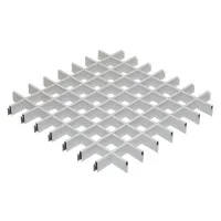 Грильято ячейка 75x75, высота 40 мм, ширина 10 мм, белый матовый