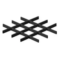 Грильято ячейка 150x150, высота 50 мм, ширина 10 мм, черный