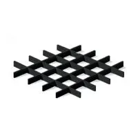 Грильято ячейка 120x120, высота 30 мм, ширина 10 мм, черный