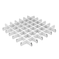 Грильято ячейка 86x86, высота 40 мм, ширина 10 мм, белый матовый