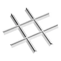 Грильято Пирамидальный ячейка 200х200мм, суперхром, высота 42.5 мм, ширина 10 мм