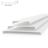 Потолочная рейка Албес AN85A белый матовый