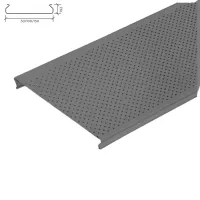 Реечный потолок OMEGA A100AT металлик матовый c перфорацией