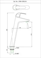 Кран для раковины Essco Orbit ORB-CHR-105021N Хром