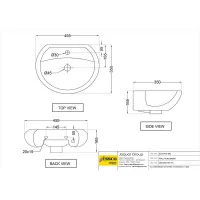 Раковина Essco Elements ECS-WHT-803 Балая Раковина Essco Elements ECS-WHT-803 Балая