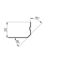 Кассетный потолок Алебс AP600АС/45° белый матовый стальной Кассетный потолок Алебс AP600АС/45° белый матовый стальной
