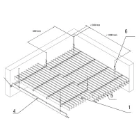 Грильято Жалюзи ячейка 300x200 мм, супер-хром, высота 30 / 50 мм, ширина 10 мм