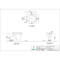 Унитаз напольный Essco Elements ECS-WHT-551SSPP Белый