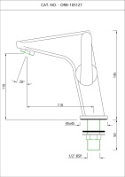Кран для раковины Essco Orbit ORB-CHR-105127 Хром