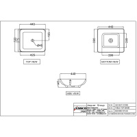Раковина Essco Aspire AIS-WHT-101903 Белая Раковина Essco Aspire AIS-WHT-101903 Белая