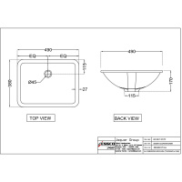 Раковина Essco Aspire AIS-WHT-101701 Белая Раковина Essco Aspire AIS-WHT-101701 Белая